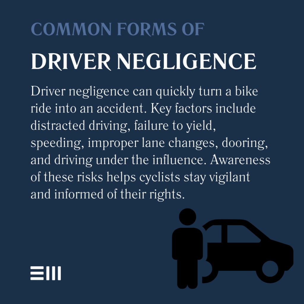 An infographic illustrating common forms of driver negligence in Alabama.