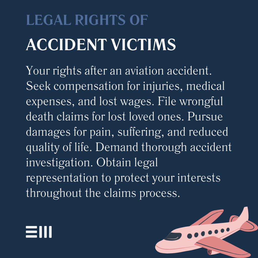 An infographic illustrating legal rights of accident victims.