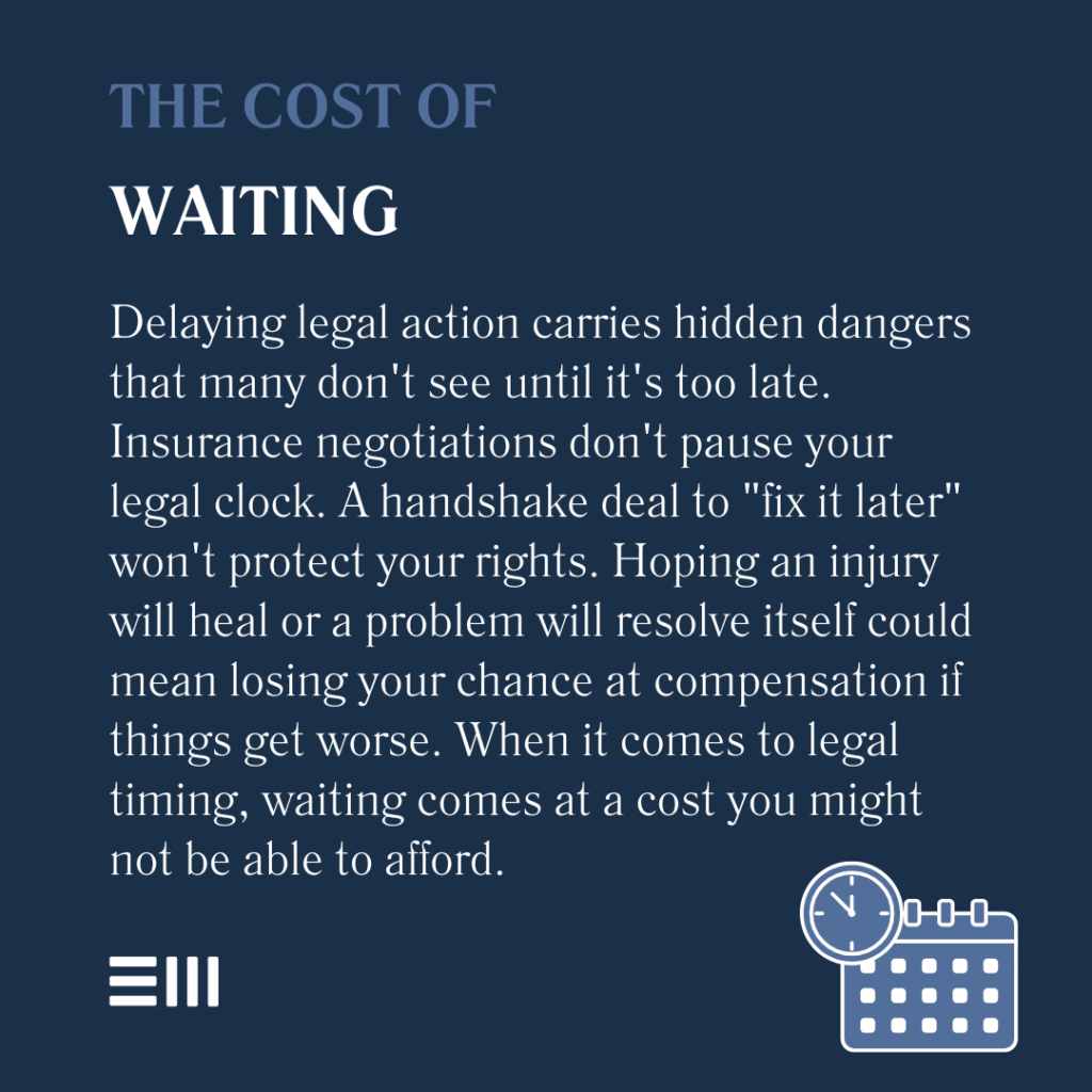 An infographic illustrating the cost of waiting.