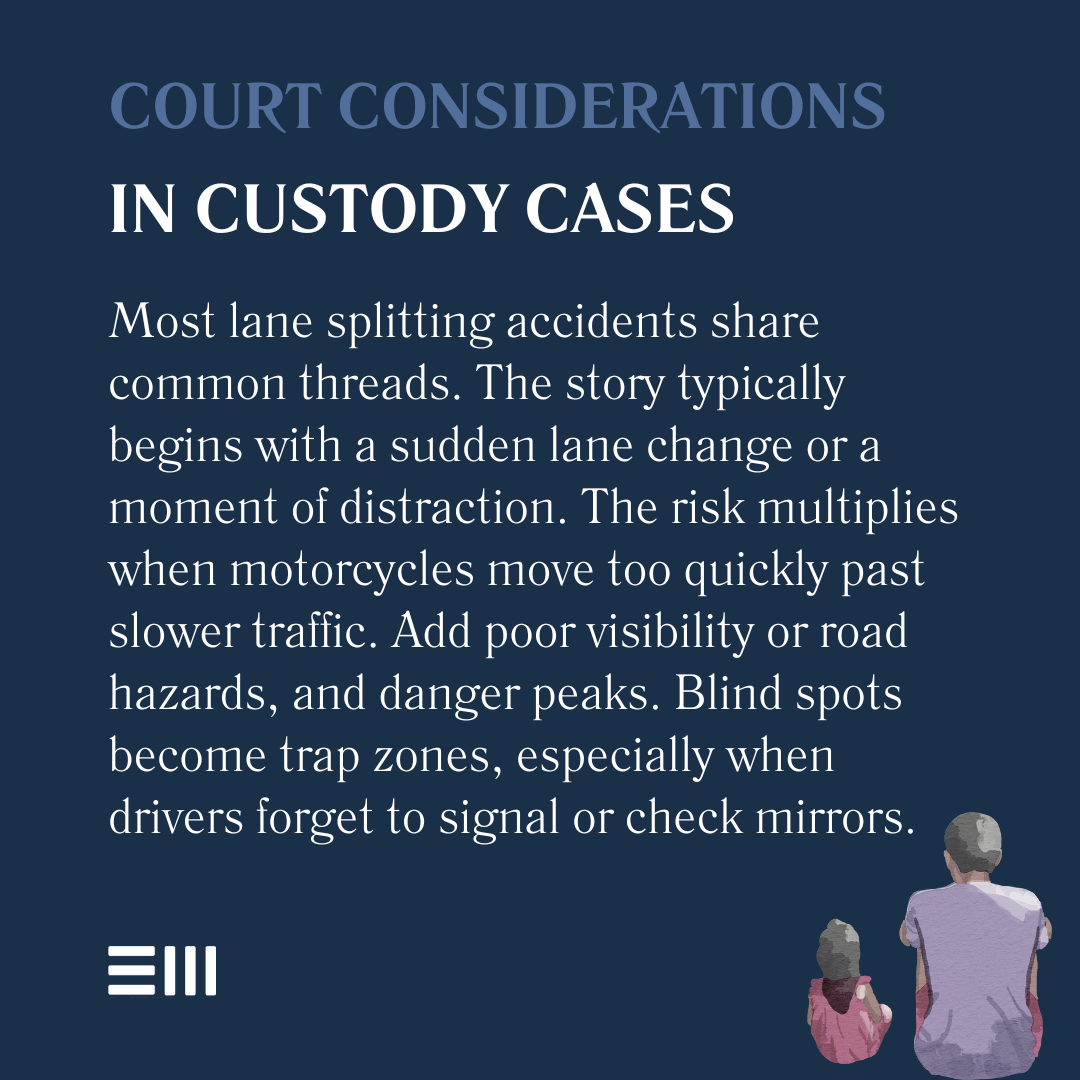 An infographic illustrating court considerations in custody cases.