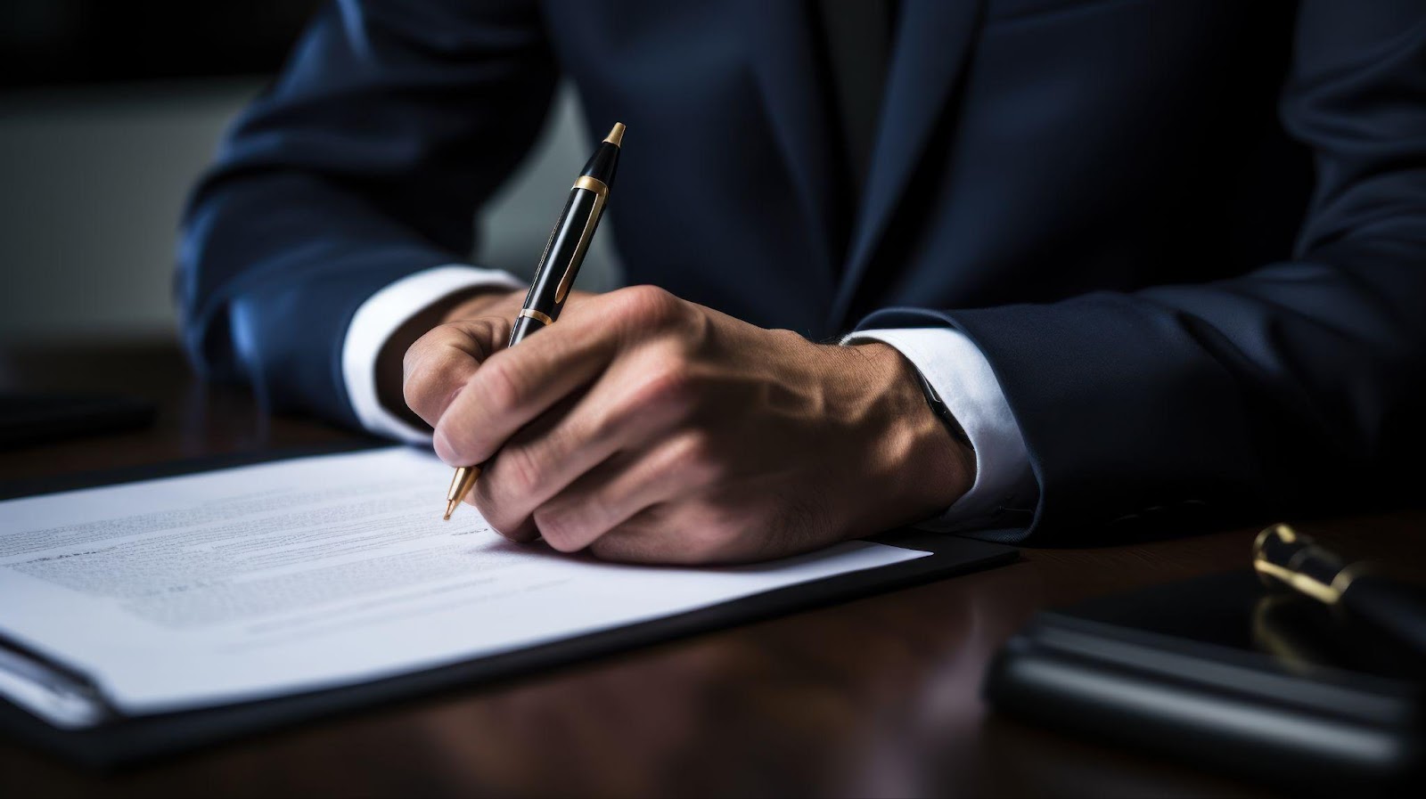 A lawyer showing a client a document in an office setting, emphasizing the importance of understanding legal timelines.