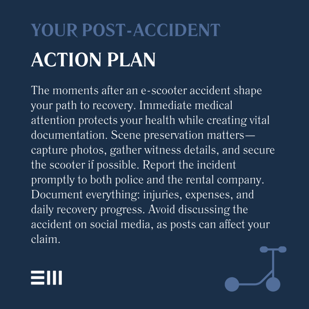 An infographic illustrating your post-accident action plan.