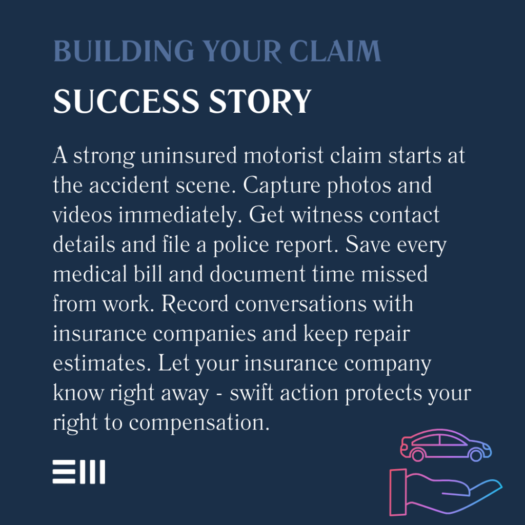 An infographic illustrating building your claim success story.