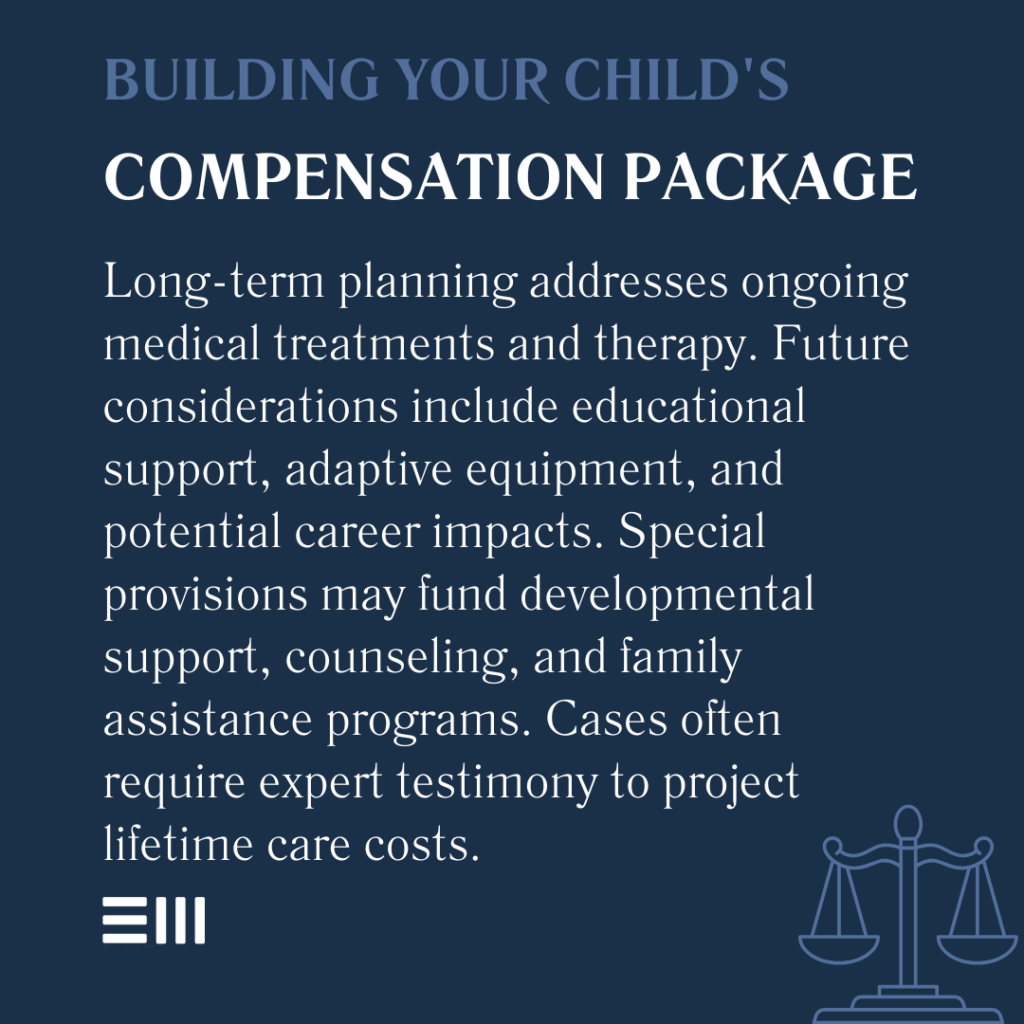 An infographic illustrating building your child's compensation package.