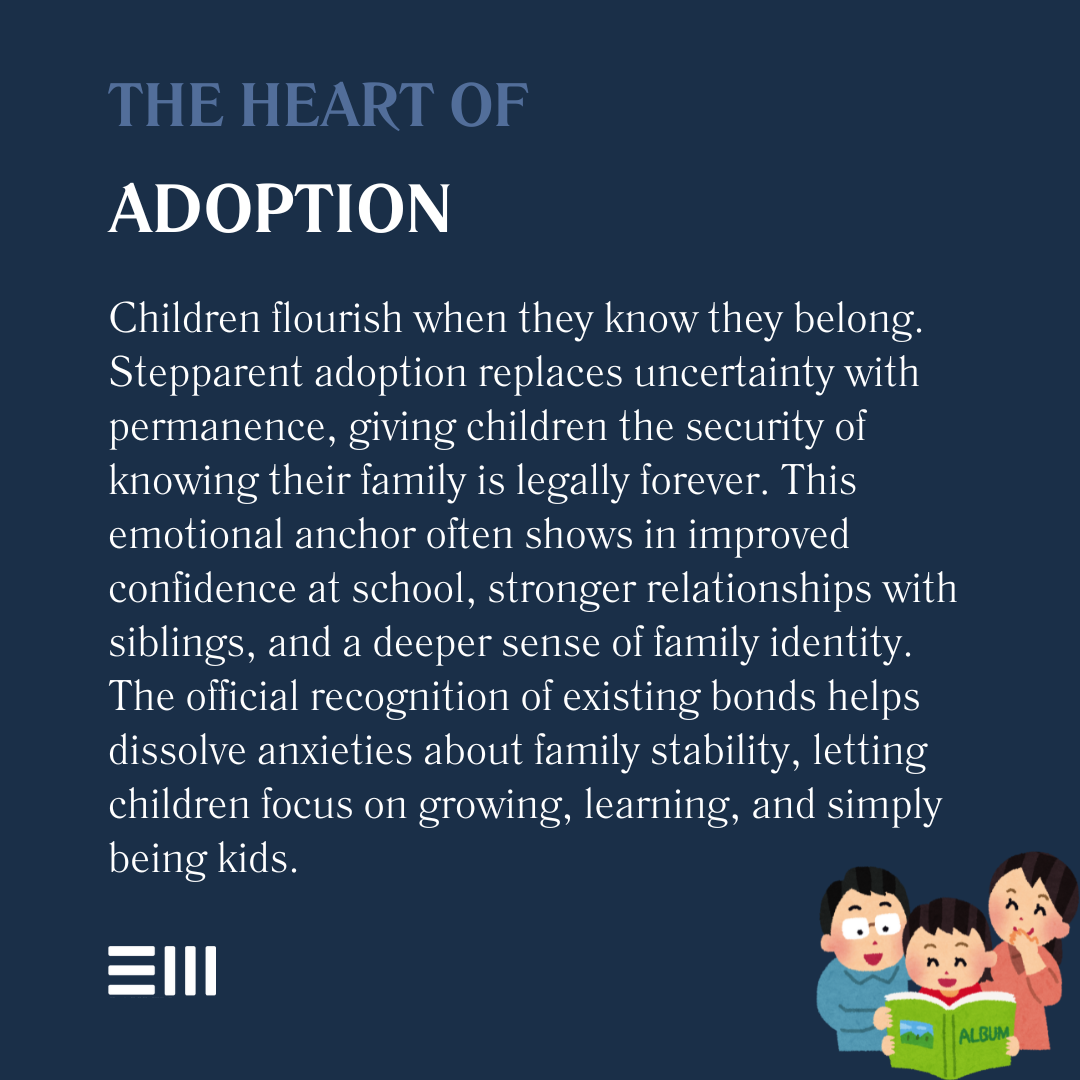 An infographic illustrating the heart of adoption.