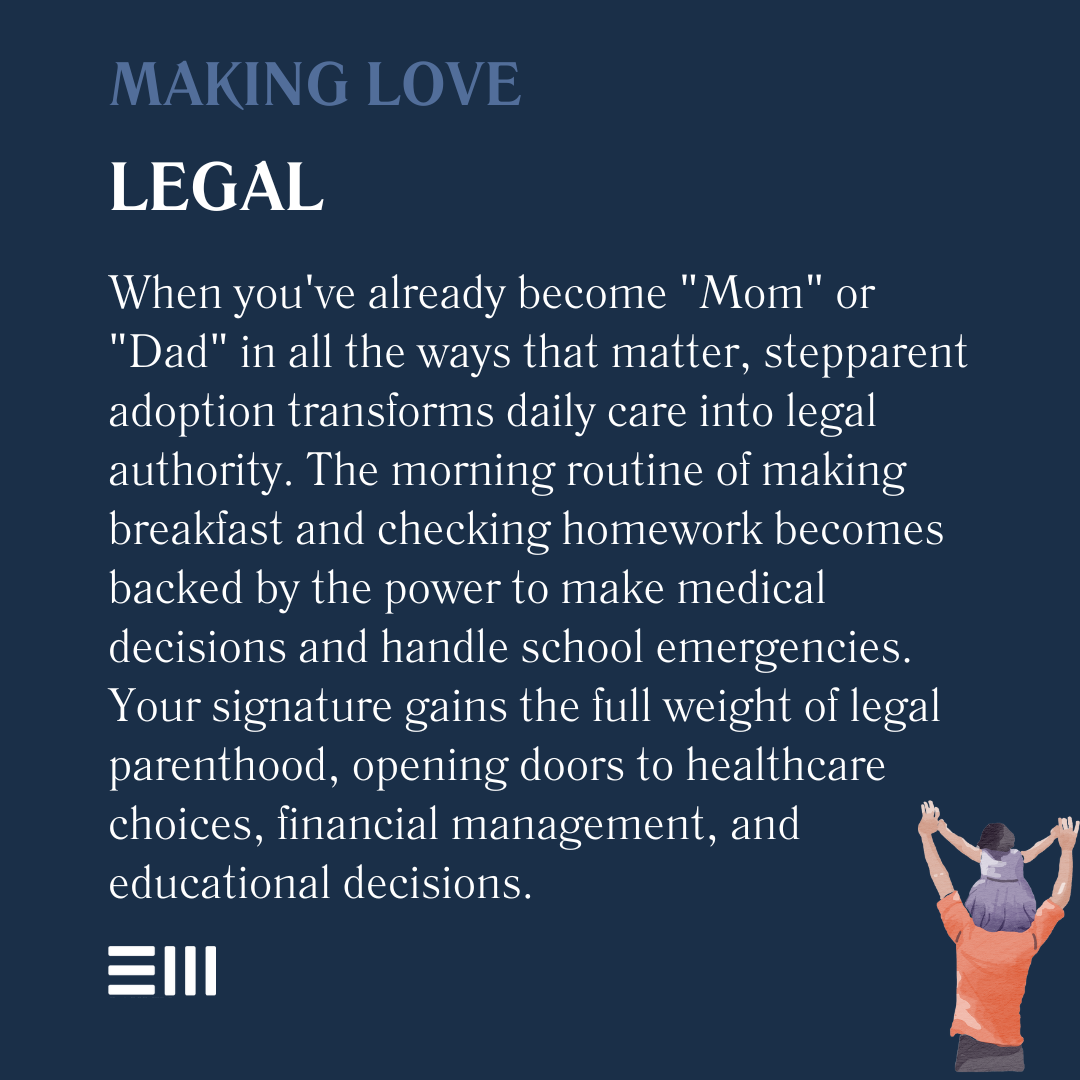 An infographic illustrating making love legal.