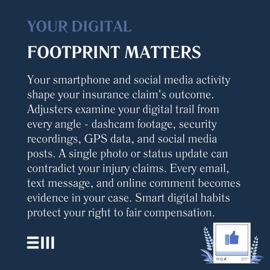 An infographic illustrating your digital footprint matters.