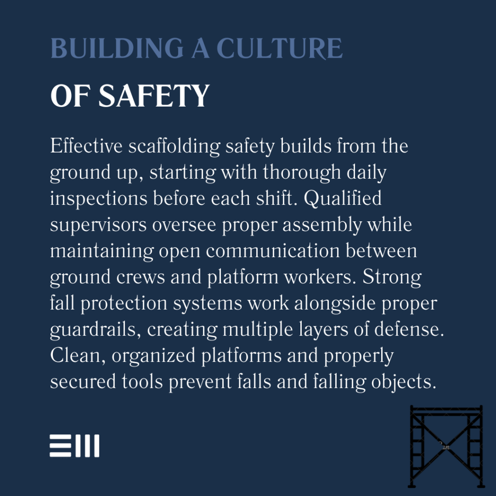 An infographic illustrating building a culture of safety.