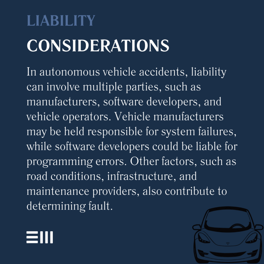 An infographic illustrating liability considerations.