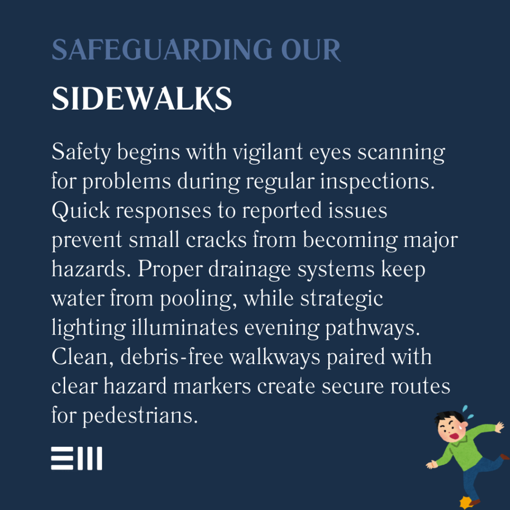 An infographic illustrating safeguarding our sidewalks.