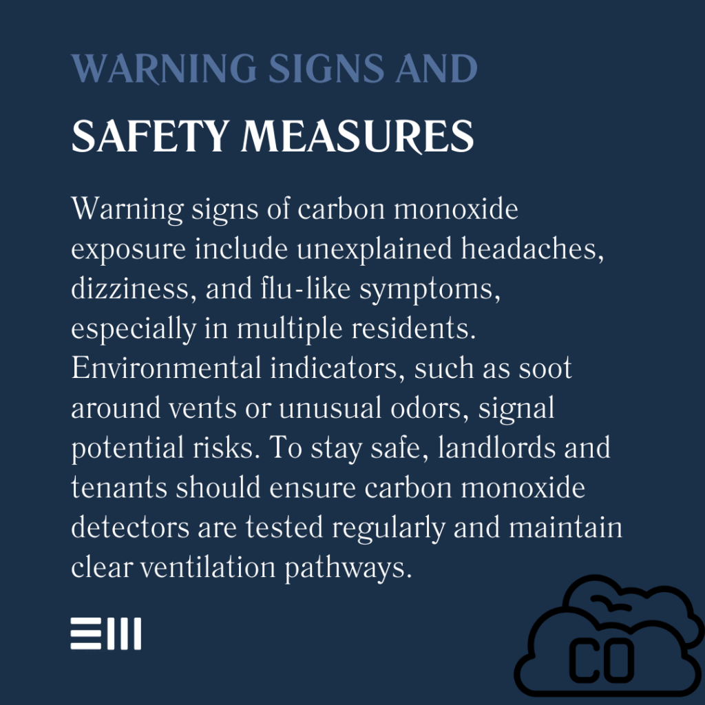 An infographic illustrating warning signs and safety measures.