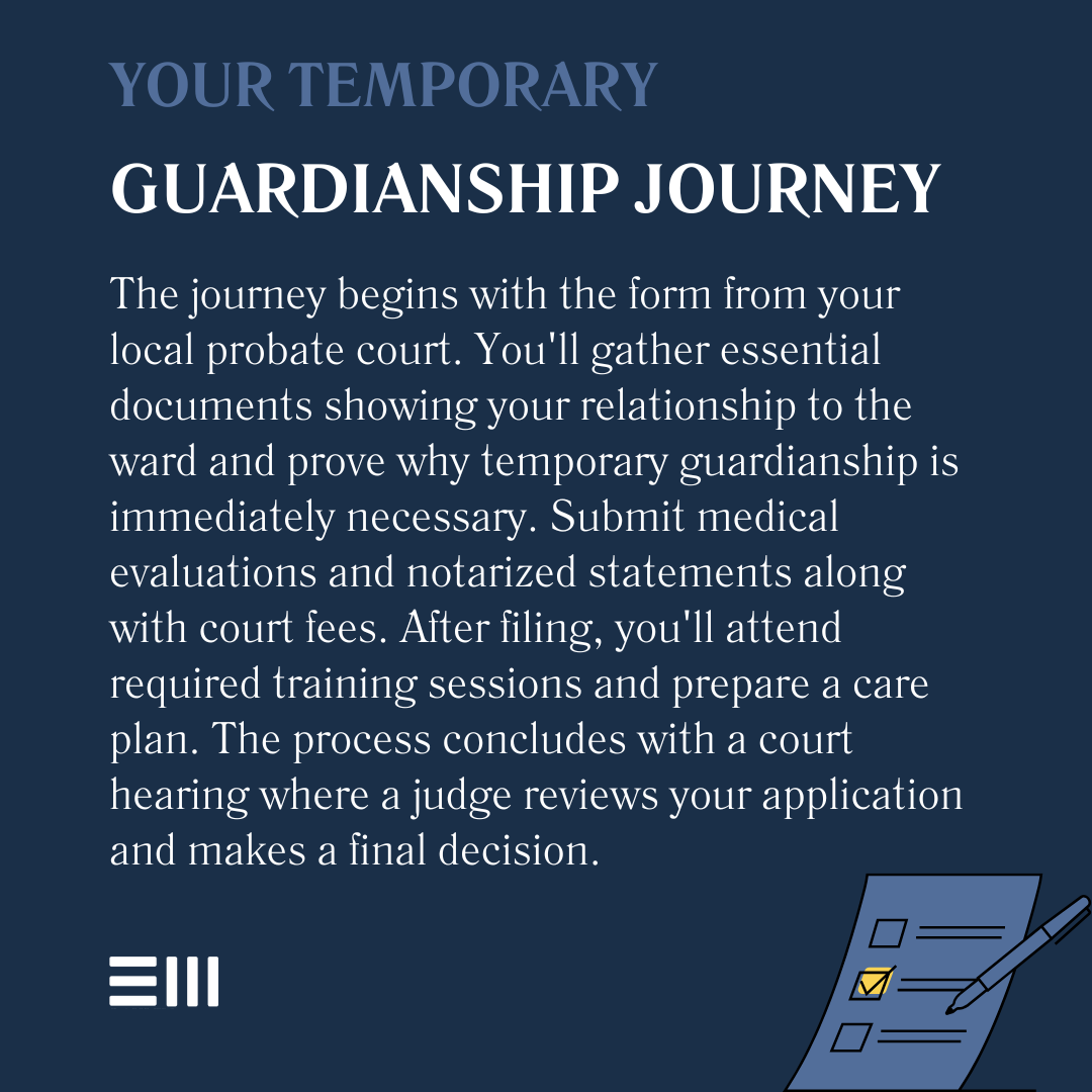 An infographic illustrating your temporary guardianship journey.