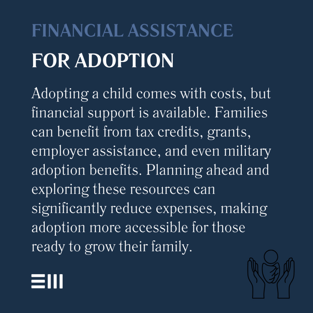 An infographic illustrating how financial assistance works for adoptions in Alabama.